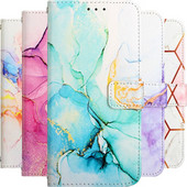 Флип мраморен калъф за Fundas Motorola Moto G 5G 2022 G52 G22 Edge X30 S30 G31 G41 G51 G71 G50 G10 G30 E20 E40 Wallet Capa D03G