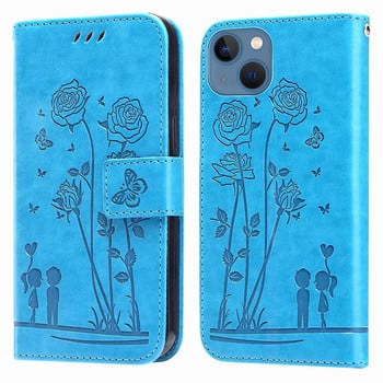 Калъф за телефон Man Lady Rose Couple за Nokia G21 G11 G20 G10 Flower Butterfly Kids Wallet Flip Holster Card Slot Protect Cover D29F