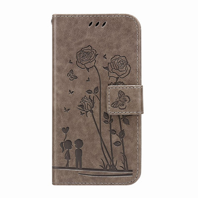 Husa de telefon Man Lady Rose Cuplu pentru Nokia G21 G11 G20 G10 Flower Butterfly Copii Portofel Flip Holster Slot pentru card Protect Cover D29F