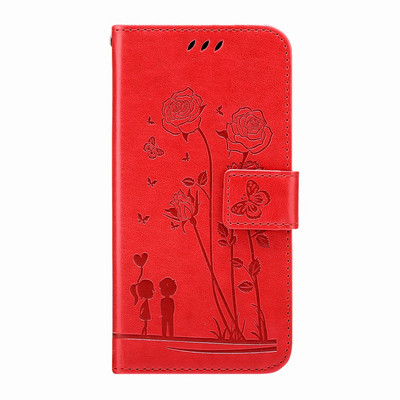 Husa de telefon Man Lady Rose Cuplu pentru Nokia G21 G11 G20 G10 Flower Butterfly Copii Portofel Flip Holster Slot pentru card Protect Cover D29F