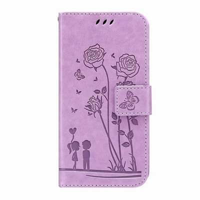 Husa de telefon Man Lady Rose Cuplu pentru Nokia G21 G11 G20 G10 Flower Butterfly Copii Portofel Flip Holster Slot pentru card Protect Cover D29F