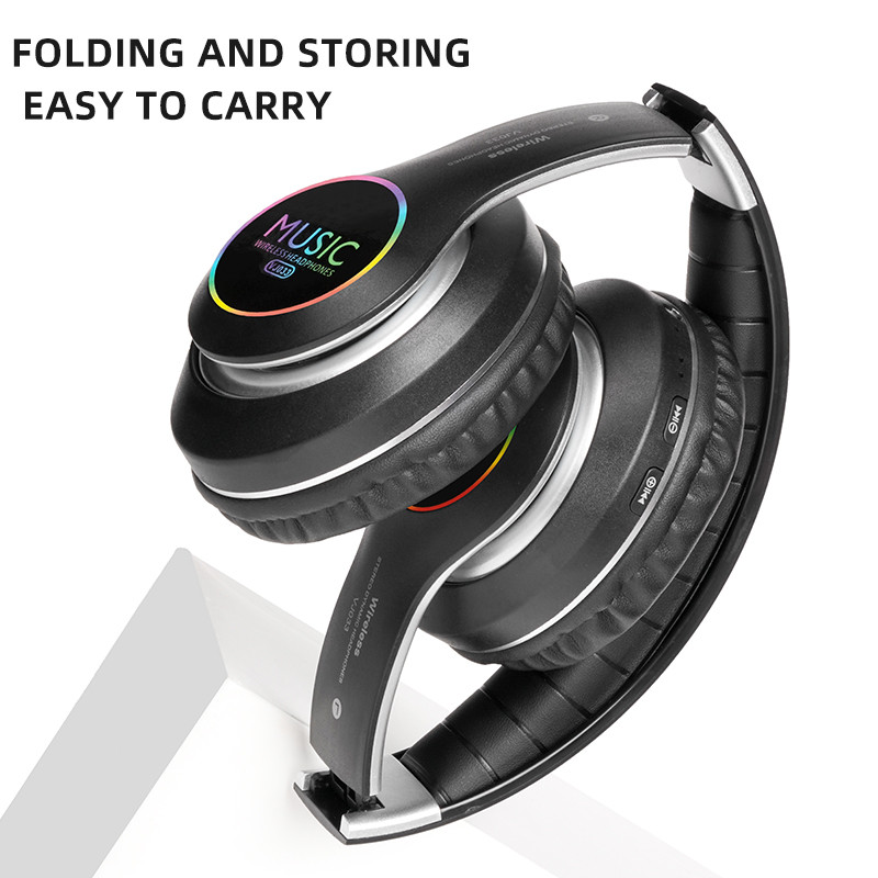 HIFI Stereo slúchadlá Bluetooth slúchadlá Hudobné slúchadlá FM a podpora SD karty s mikrofónom Skladacie pre smartfón PS4