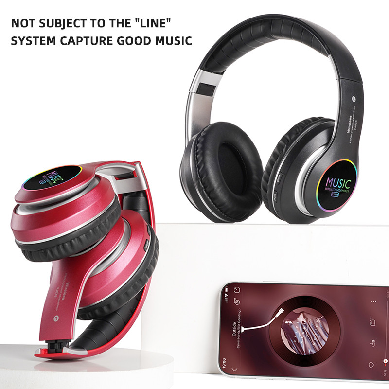 HIFI Stereo slúchadlá Bluetooth slúchadlá Hudobné slúchadlá FM a podpora SD karty s mikrofónom Skladacie pre smartfón PS4