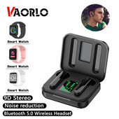 TWS Bluetooth 5.0 Ακουστικά HiFi Stereo Music Ασύρματα ακουστικά αφής με οθόνη LED Power Mic Hands Free Mini Sports Earbuds