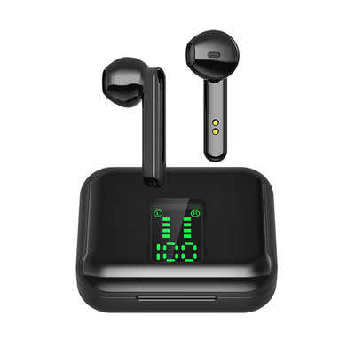 TWS Bluetooth 5.0 Ακουστικά HiFi Stereo Music Ασύρματα ακουστικά αφής με οθόνη LED Power Mic Hands Free Mini Sports Earbuds
