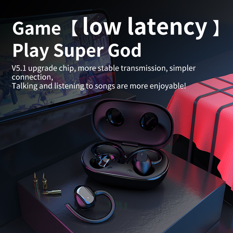 Νέο X10 Sports Bluetooth ακουστικό TWS Ear Hook HIFI Bass ασύρματα ακουστικά ακουστικών με Mic Gaming Earbuds για Xiaomi Sony