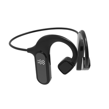 VAORLO Air Conduction Безжични слушалки LED Bluetooth 5.2 TWS HIFI Слушалки Спортни водоустойчиви слушалки с поддръжка на микрофон TF карта