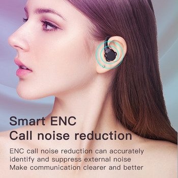TWS Hook-Ear Спортни слушалки Bluetooth 5.2 безжични слушалки ENC шумопотискащи слушалки с микрофон Водоустойчиви сензорни слушалки