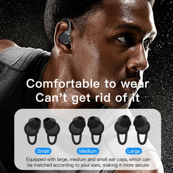 TWS Hook-Ear Sports Earphone Bluetooth 5.2 Ασύρματα ακουστικά ENC Ακουστικά ακύρωσης θορύβου με μικρόφωνο αδιάβροχο ακουστικό αφής