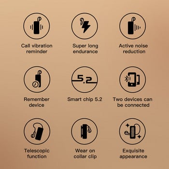 2022 Бизнес безжична Bluetooth слушалка Слушалки за кола Напомняне за повикване Вибрация Скоба Драйвер Auriculares Слушалка Слушалки за свободни ръце