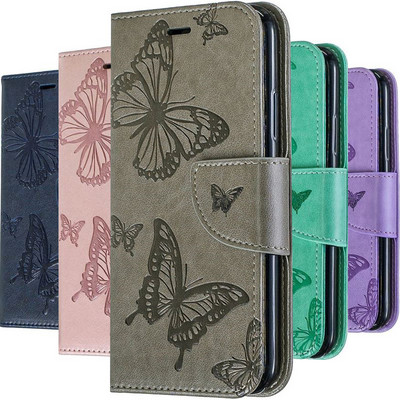 Калъф Butterfly за Nokia 1.4 5.4 2.4 3.4 1.3 5.3 2.3 6.2 7.2 2.2 3.2 4.2 2.1 3.1 5.1 C1 Plus Wallet Card Pocket Stand Cover D07F
