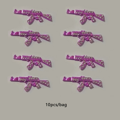 10vnt Devil's Blue Eye Prabangūs nagų žavesiai Blizgučiai Kalnų krištolai Metalo lydinio Nagų dailės puošmenos Salonas Manikiūro Priedai Įrankiai