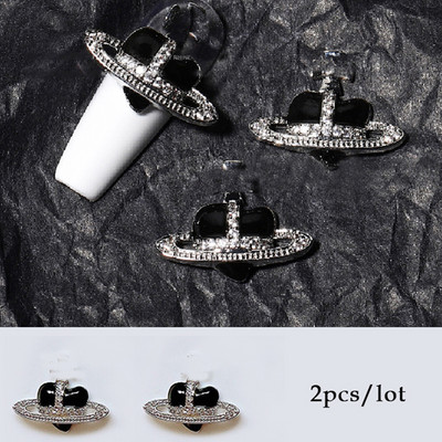 3D körömdíszítő bűbáj fényes cirkonötvözet aranyos medve luxus ékszer kristály szívvel arany ezüst fém szalon manikűr tippek