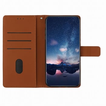 Луксозен калъф за телефон Motorola Moto E7 Plus One Action P40 G7 Power G40 Funsion E20 G10 G31 G9 Card Slot Wallet Grid Cover D17D