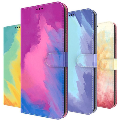 Дамски флип чанти за телефони Корпус за LG G9 Velvet K71 K61 K52 K40S K41S K51S K50 Q60 K42 Q52 V40 ThinQ Stylo 7 6 5 Цветен калъф D26F