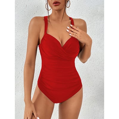 Riseado One Piece Swimsuits Woman 2023 Twisted Swimwear Μαγιό για γυναίκες Μαγιό Cross Back Beach Φορέστε Μαγιό Νέο
