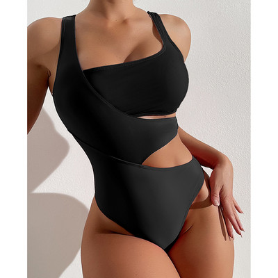 Riseado Colorblock Μαγιό One Piece Woman Cut Out Sexy 2 Piece Swimwear 2023 Νέο ψηλό κομμένο μαγιό για γυναίκες μαγιό