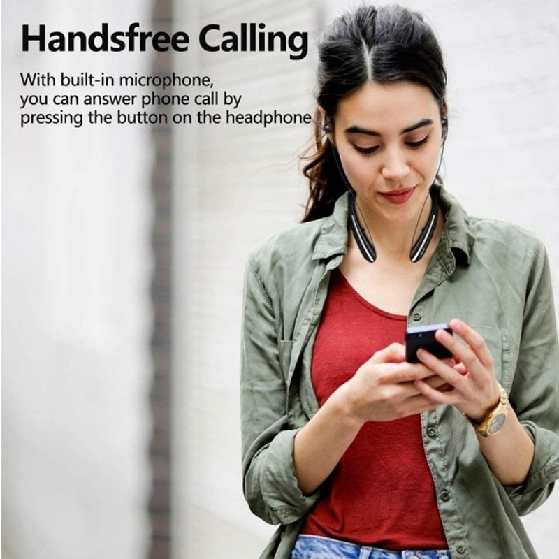 Uus kaelarihmaga Bluetooth-kõrvaklappidega kõrvaklapid LG HX801 spordikõrvaklappidele Hifi Stereo Bass Juhtmeta peakomplekt Veekindel