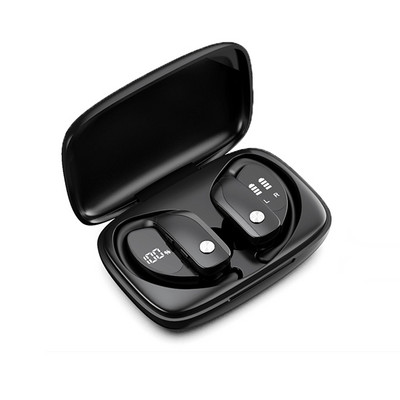 Bluetooth slušalice True Wireless Earbuds Kukica za uši Sportske slušalice TWS Bass Gaming slušalice s mikrofonom IPX5 Vodootporne