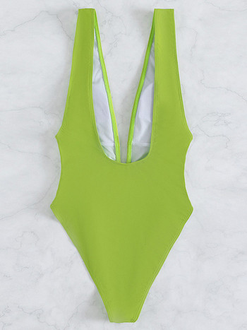 Riseado Plunging One Piece Swimsuit 2023 Knot μπροστά Σέξι μαγιό Γυναικεία ρούχα παραλίας Μαγιό με δέσιμο αντίθεσης Monokini U-back