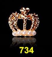 10db/tétel 3D Nail Art ékszer ezüst és arany korona formájú köröm ékszer Fénylő kristály strassz köröm ékszer kiegészítők ML723#