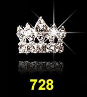 10db/tétel 3D Nail Art ékszer ezüst és arany korona formájú köröm ékszer Fénylő kristály strassz köröm ékszer kiegészítők ML723#