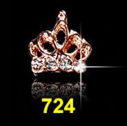 10db/tétel 3D Nail Art ékszer ezüst és arany korona formájú köröm ékszer Fénylő kristály strassz köröm ékszer kiegészítők ML723#
