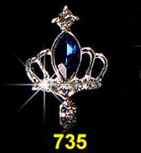 10db/tétel 3D Nail Art ékszer ezüst és arany korona formájú köröm ékszer Fénylő kristály strassz köröm ékszer kiegészítők ML723#