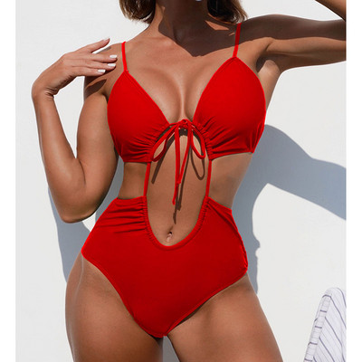 Riseado Lace Up One Piece μαγιό Γυναικεία κομμένα σέξι μαγιό 2023 Μονόκινι μαγιό χωρίς πλάτη Μονόκινα Φορμάκια με πισινό