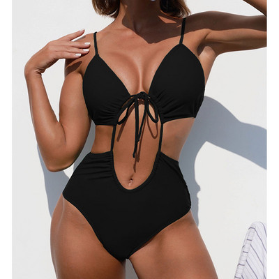 Riseado Lace Up One Piece μαγιό Γυναικεία κομμένα σέξι μαγιό 2023 Μονόκινι μαγιό χωρίς πλάτη Μονόκινα Φορμάκια με πισινό