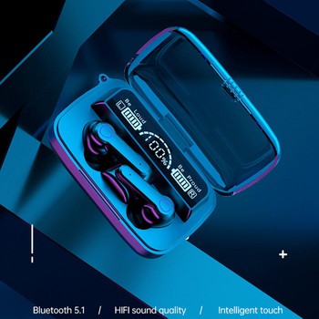 M19 Безжични слушалки Bluetooth-съвместими 5.1 Слушалки Слушалки Водоустойчиви Слушалки за поставяне в ушите Слушалки наушники безжичной