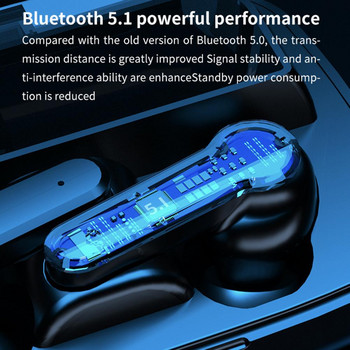 Ασύρματα ακουστικά M19 συμβατά με Bluetooth 5.1 Ακουστικά Αδιάβροχα ακουστικά εντός του αυτιού Ακουστικά наушники беспроводной