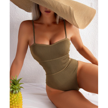 Riseado Ribbed One Piece Swimsuits 2023 Cut out Sexy Swimwear Γυναικείο κορμάκι Μασίφ μαγιό Γυναικεία ρούχα παραλίας Ιμάντες Monokini