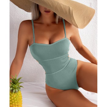 Riseado Ribbed One Piece Swimsuits 2023 Cut out Sexy Swimwear Γυναικείο κορμάκι Μασίφ μαγιό Γυναικεία ρούχα παραλίας Ιμάντες Monokini