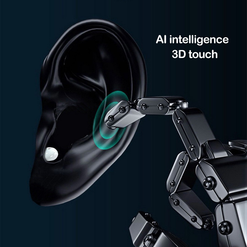 X6 TWS Bezvadu, neredzamas Bluetooth austiņas Mini daļēji ieliekamas austiņas Trokšņu samazināšanas Sporta austiņas Touch Spēļu austiņas