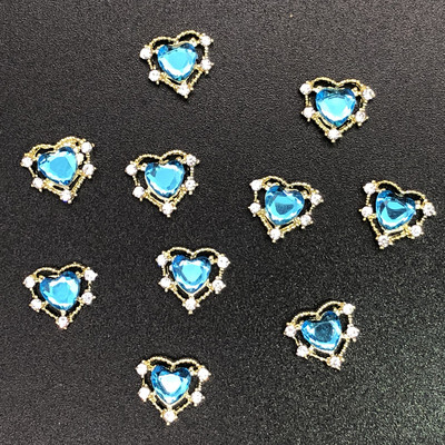 10 τεμάχια/Παρτίδα 3D χαριτωμένα κόκκινα/ροζ χείλη για τέχνη νυχιών, Fashion Red Lips Alloy Glitter 3d Nail Art Decorations Tools, Alloy Nail Charms