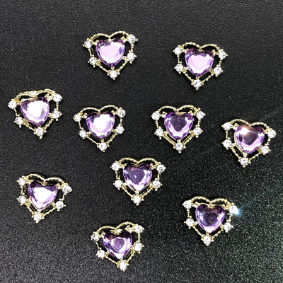 10 τεμάχια/Παρτίδα 3D χαριτωμένα κόκκινα/ροζ χείλη για τέχνη νυχιών, Fashion Red Lips Alloy Glitter 3d Nail Art Decorations Tools, Alloy Nail Charms