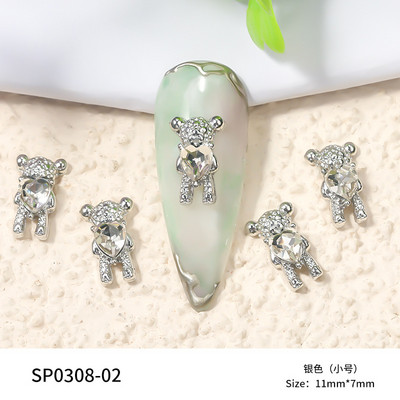 10 τεμάχια/Παρτίδα 3D χαριτωμένα κόκκινα/ροζ χείλη για τέχνη νυχιών, Fashion Red Lips Alloy Glitter 3d Nail Art Decorations Tools, Alloy Nail Charms