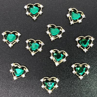 10 τεμάχια/Παρτίδα 3D χαριτωμένα κόκκινα/ροζ χείλη για τέχνη νυχιών, Fashion Red Lips Alloy Glitter 3d Nail Art Decorations Tools, Alloy Nail Charms