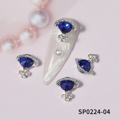 10 τεμάχια/Παρτίδα 3D χαριτωμένα κόκκινα/ροζ χείλη για τέχνη νυχιών, Fashion Red Lips Alloy Glitter 3d Nail Art Decorations Tools, Alloy Nail Charms