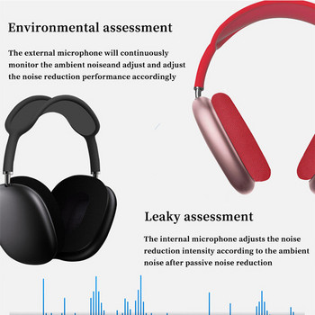 Στερεοφωνικά ακουστικά P9 συμβατά με Bluetooth 5.0 Ασύρματα ακουστικά μουσικής με μικρόφωνο Αθλητικά ακουστικά Υποστηρίζει 3,5 mm AUX/TF