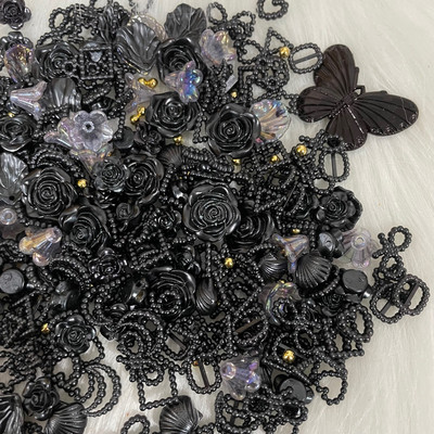 300 de bucăți 4-20mm inimă jumătate rotundă/ arcuită/ perle rhineston mărgele de mărgele libere bijuterie inimă ABS mini perla mărgele de inimă pentru album de însemnări pentru unghii