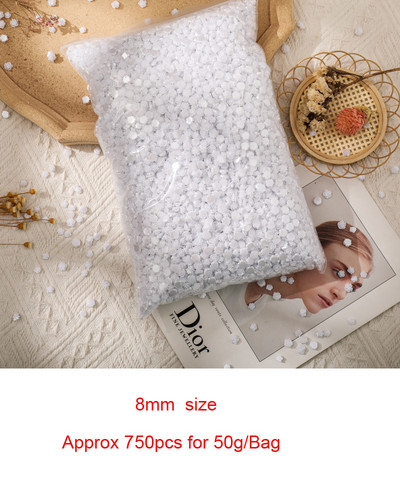 300 de bucăți 4-20mm inimă jumătate rotundă/ arcuită/ perle rhineston mărgele de mărgele libere bijuterie inimă ABS mini perla mărgele de inimă pentru album de însemnări pentru unghii