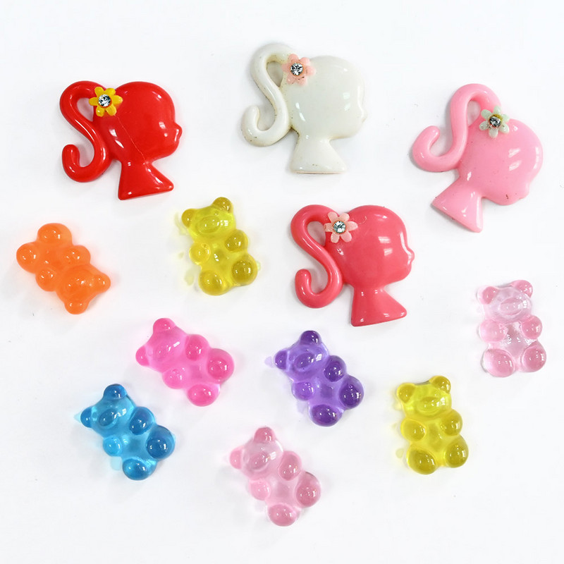 Kawaii Nail Charm Kawaii Charm Nail Art (1 doboz-40db)Kawaii Ornament 3D Kawaii Dainty Slime Charms Cabochons Dísz ,2022Hot