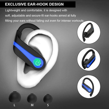 Ακουστικά Bluetooth 5.1 Αθλητικά Στερεοφωνικά Αδιάβροχα Ασύρματα Ακουστικά Ακουστικά χαμηλής καθυστέρησης Ακουστικά ακύρωσης θορύβου με μικρόφωνο