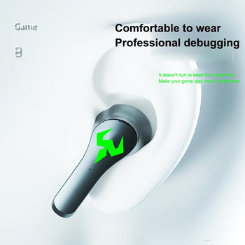 TWS Gaming Headsets Ασύρματα ακουστικά 9D Stereo Surround Ήχος ποιότητας συμβατό με Bluetooth 5.2 Ακουστικά μουσικής με μικρόφωνο