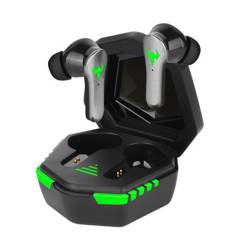 TWS геймърски слушалки Безжични слушалки 9D стерео съраунд качество на звука Bluetooth-съвместими 5.2 музикални слушалки с микрофон