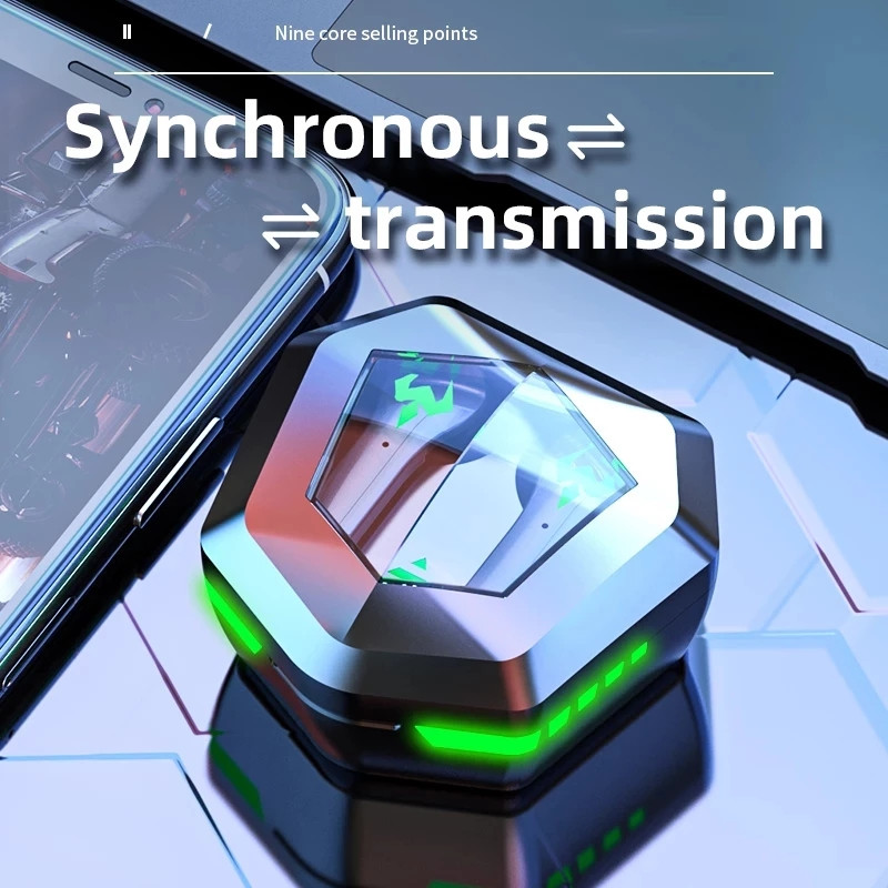 TWS Gaming slušalice Bežične slušalice 9D stereo surround kvaliteta zvuka Bluetooth-kompatibilne 5.2 glazbene slušalice s mikrofonom