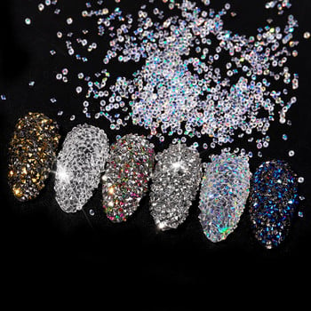 Symphony Glitter Caviar Nails Rhinestones Fairy Micro Crystal Beads 3D Nail Art Аксесоари Направи си сам Pixie Design Маникюр Декорация