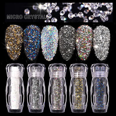 Symphony Glitter Caviar Nails Rhinestones Fairy Micro Crystal Beads 3D Nail Art αξεσουάρ DIY Pixie Design Μανικιούρ Διακόσμηση